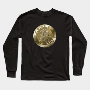 Dachshund Doxie Coin Funny Crypto Cryptocurrency Long Sleeve T-Shirt